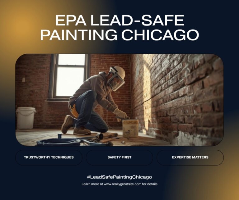 EPA lead-safe certified painter working in Chicago home