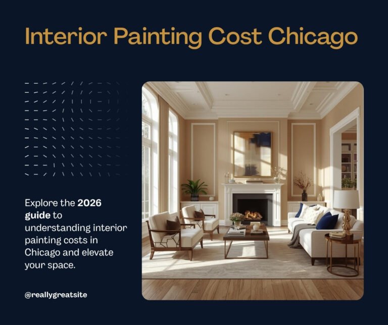 Interior painting cost in Chicago - bright living room with fresh paint