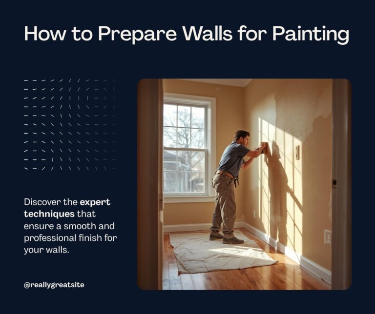 Professional painter preparing walls for painting in Chicago home