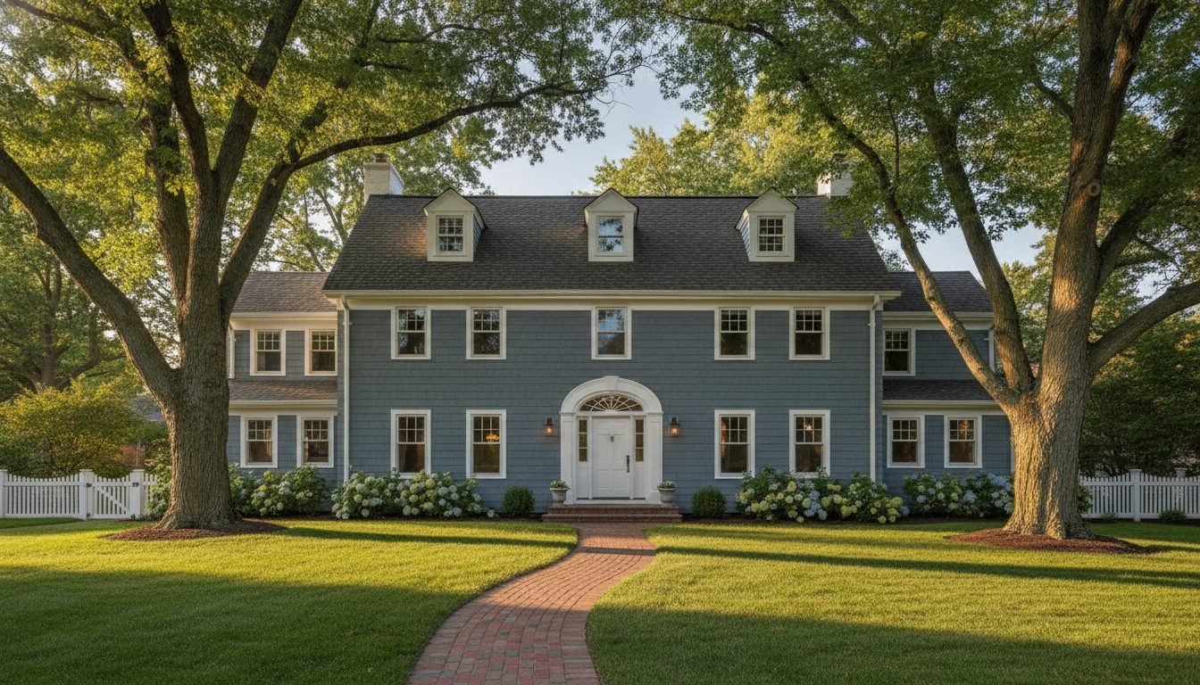 Classic Wilmette, IL home exterior freshly painted